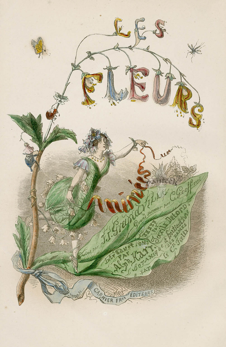 Jean Ignace Isidore Gérard Grandville. A series of "Animate Flowers". Frontispiece