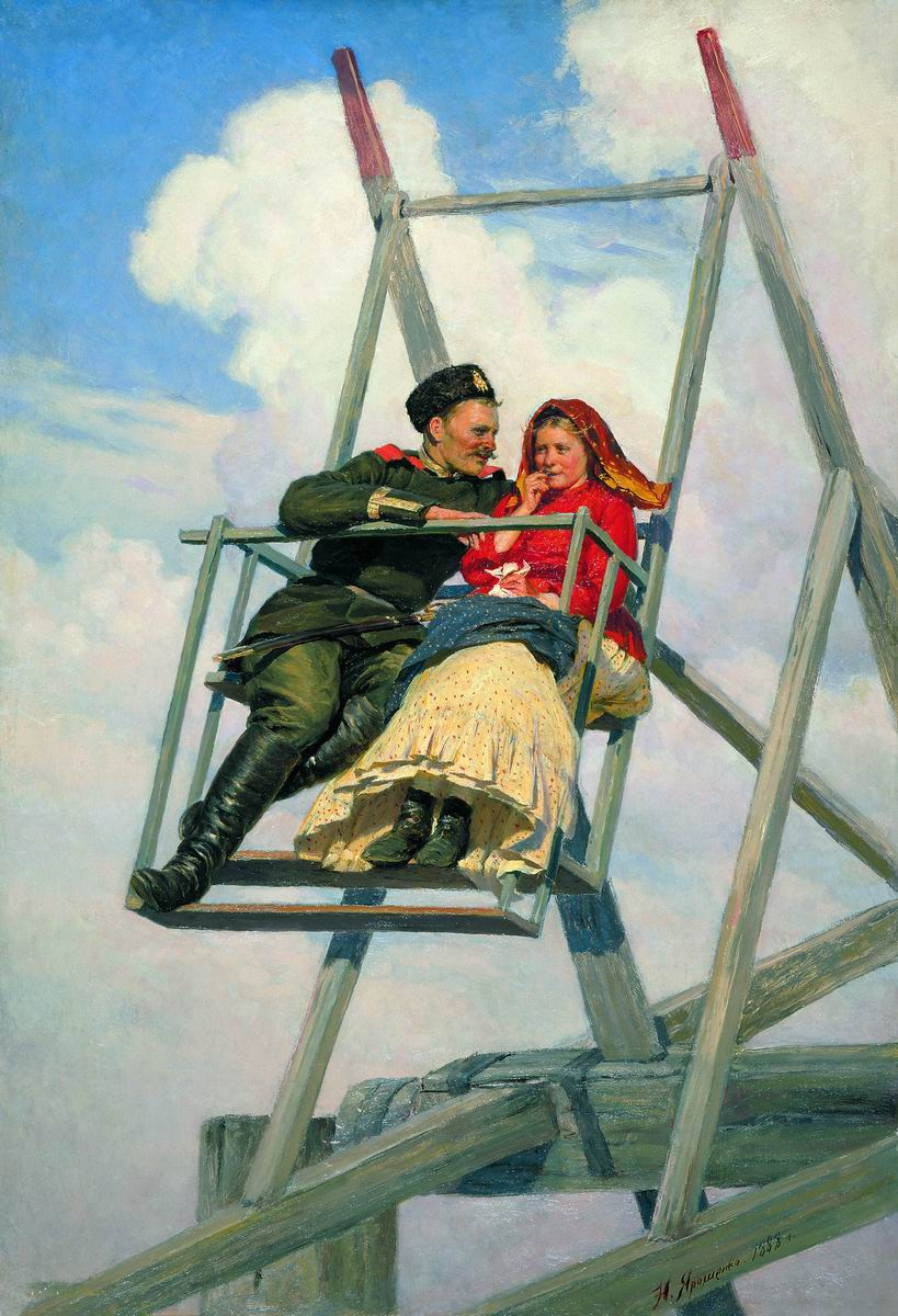 Nikolay Aleksandrovich Yaroshenko. On the swing. 1888