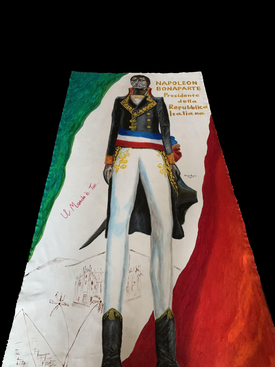Serge Jagat. Портрет первого президента Итальянской республики Наполеона Бонапарта