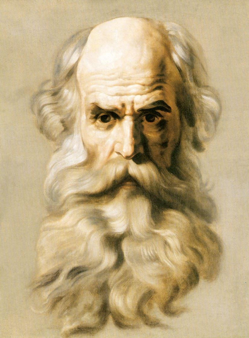 Karl Pavlovich Bryullov. Head of an Apostle. Sketch for the painting St. Isaac's Cathedral in St. Petersburg.