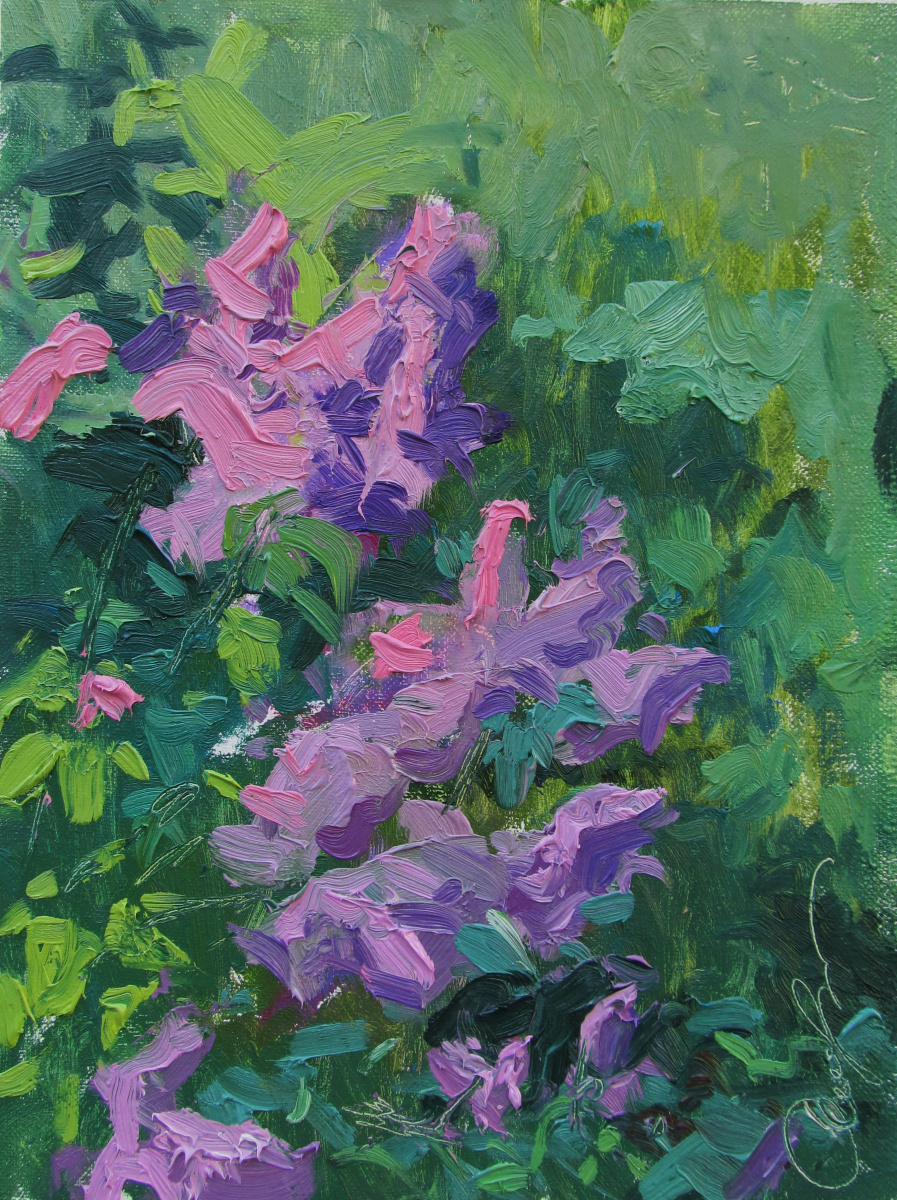 Igor Simelin. "A branch of lilac on a picnic"