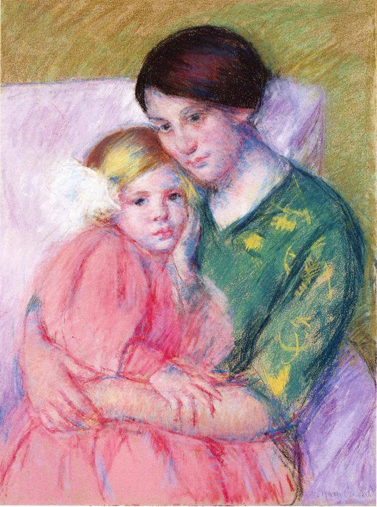 Mary Cassatt. Mother and child reading