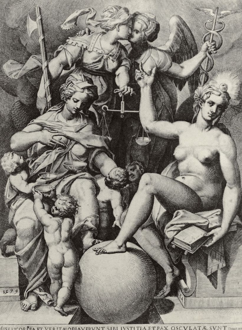 Agostino Carracci. Allegory to the Psalms of David
