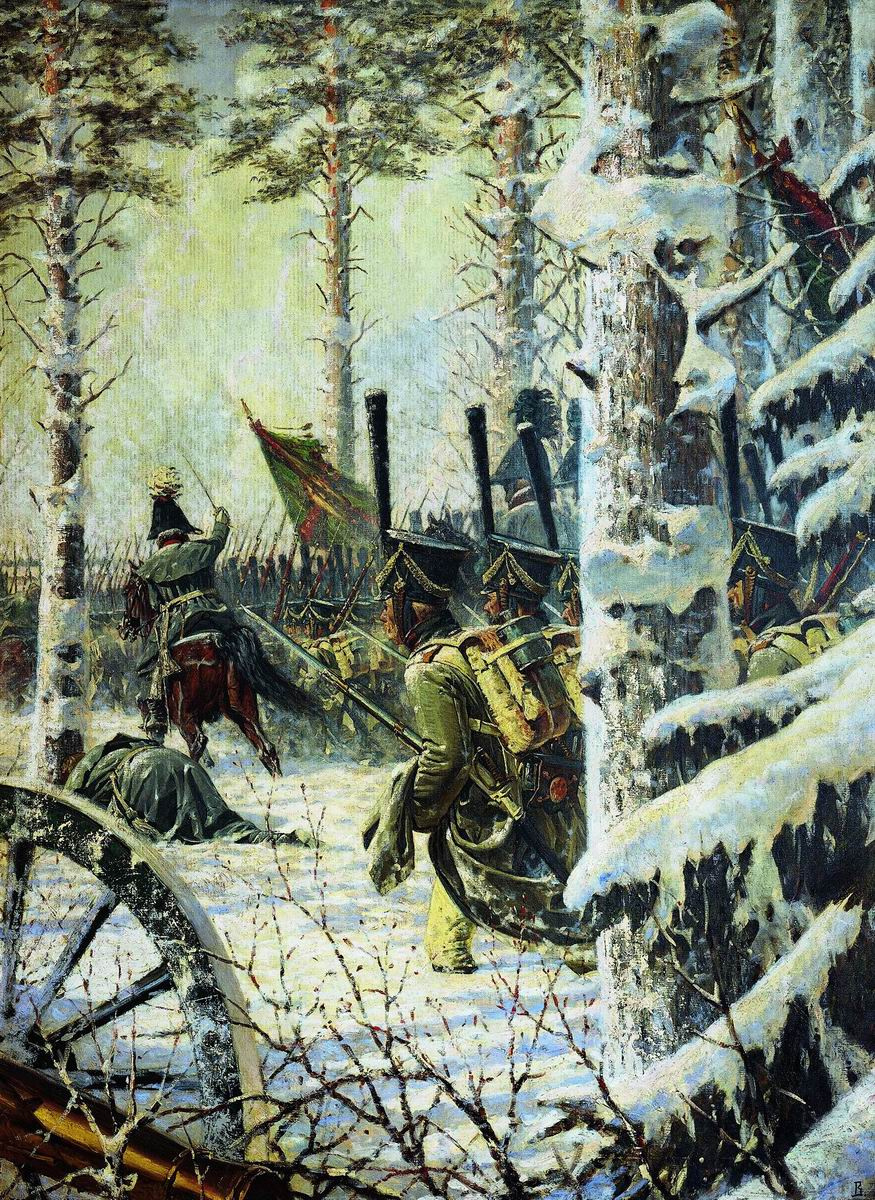 Vasily Vereshchagin. "Bayonet! Yay! Hurrah!" (Attack)
