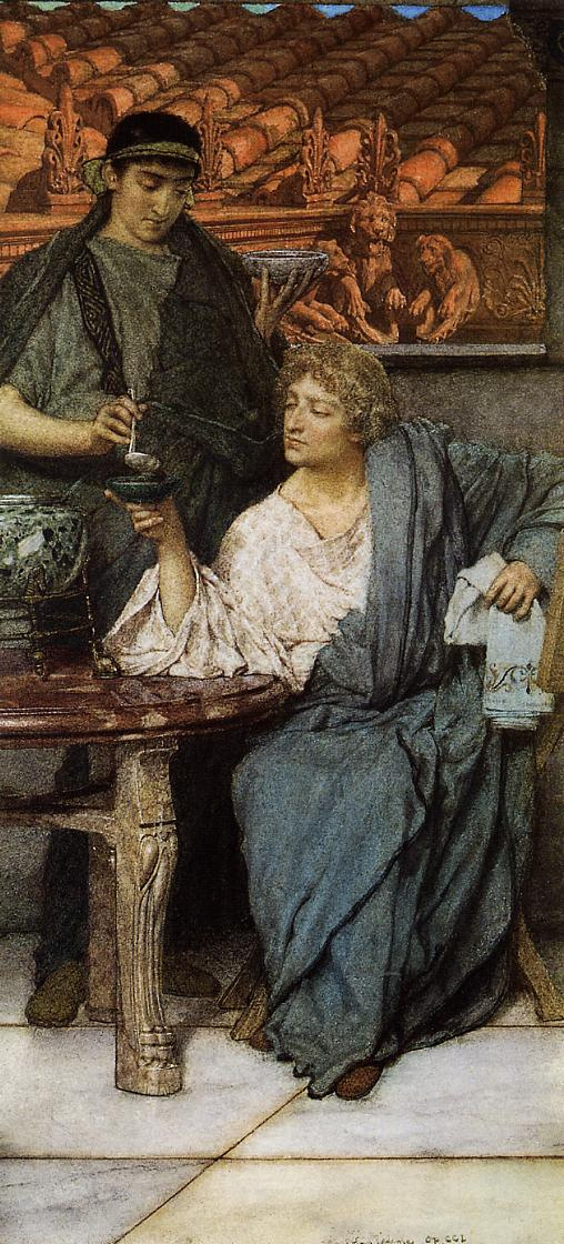 Lawrence Alma-Tadema. The Roman Wine Tasters