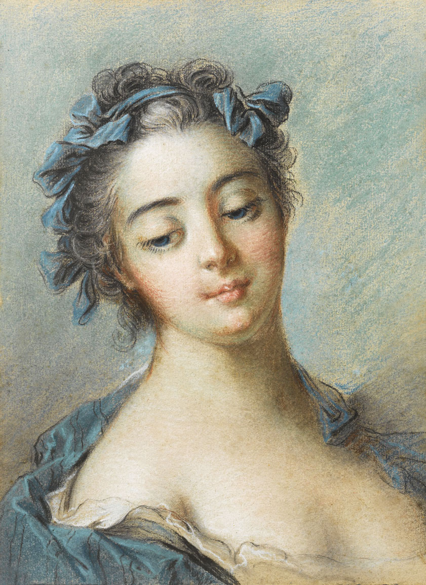 Francois Boucher. Portrait of the Marquise Pompadour