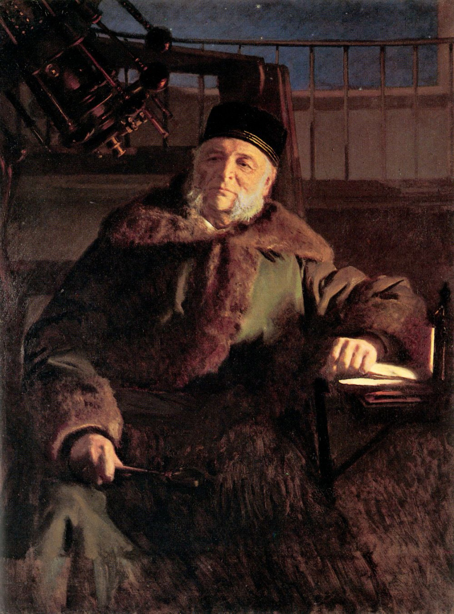 Ivan Nikolayevich Kramskoy. Portrait of the astronomer Otto Vasilevich Struve