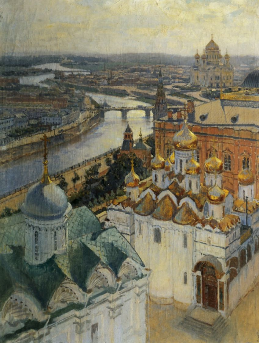 Nikolay Nikolayevich Gritsenko. Views of Moscow from the Ivan the Great bell tower