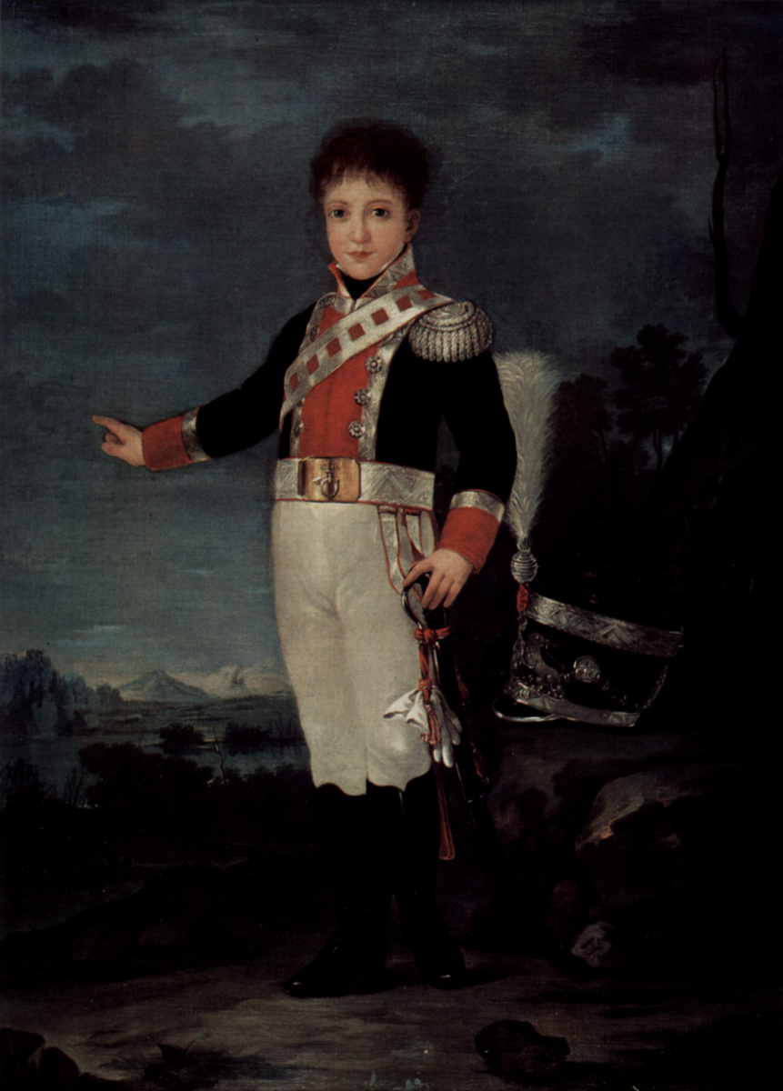 Francisco Goya. Portrait of don Sebastian Gabriel de Borbon-and-Braganca