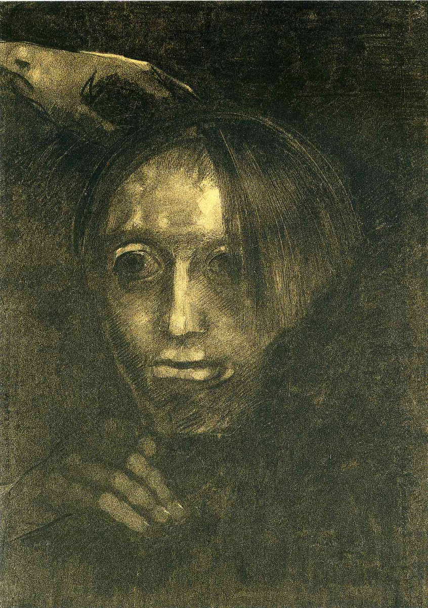 Odilon Redon. Male head