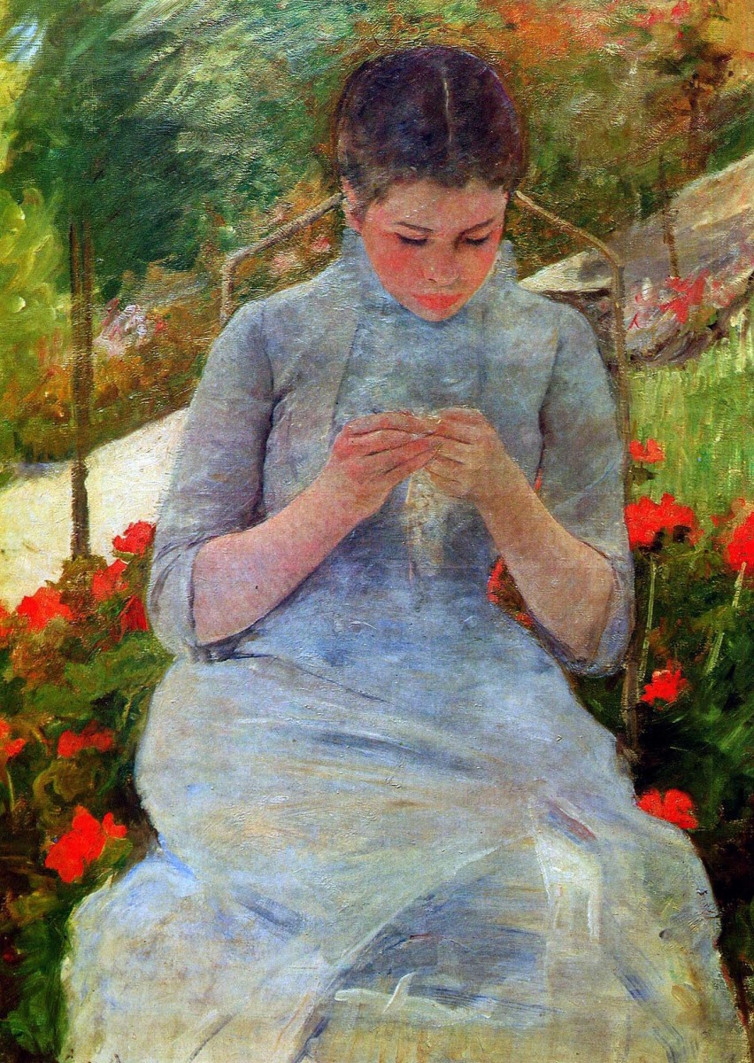 Mary Cassatte. The girl in the garden