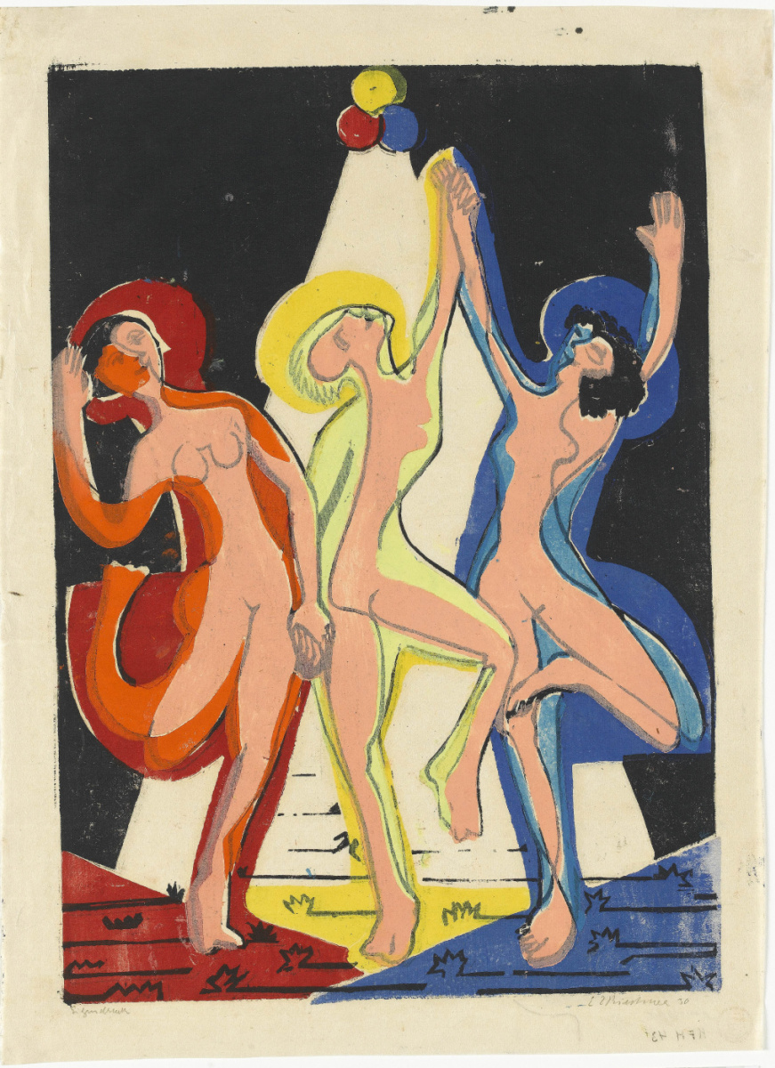 Ernst Ludwig Kirchner. 彩色舞蹈