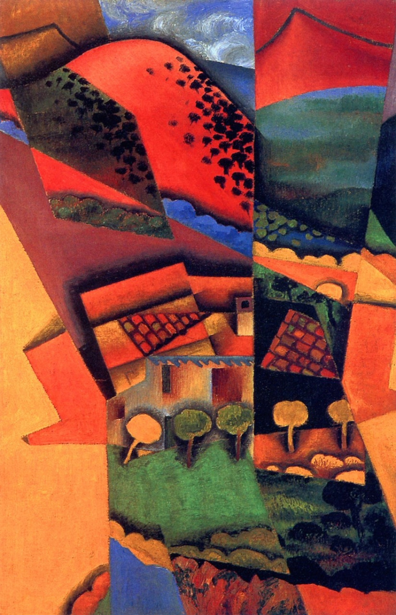 Juan Gris. Landscape at Ceret sunset