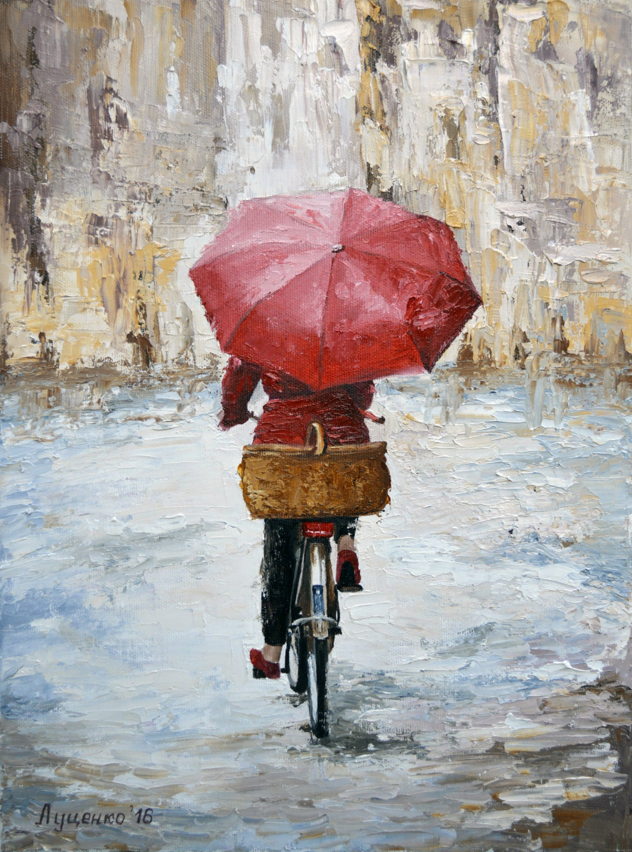 Sergei Lutsenko. Walking in the rain