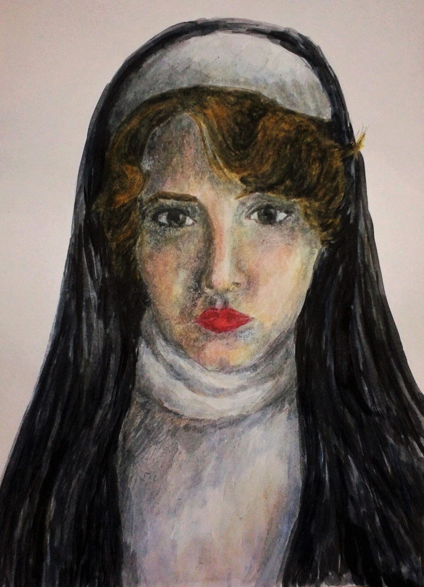 Zina Vladimirovna Parisva. Self-portrait in the image of nuns
