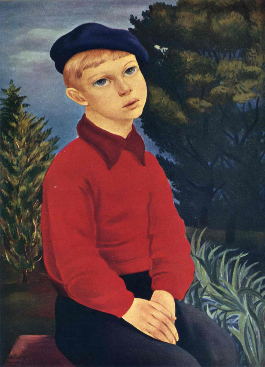 Moses Kisling. The boy in the cap