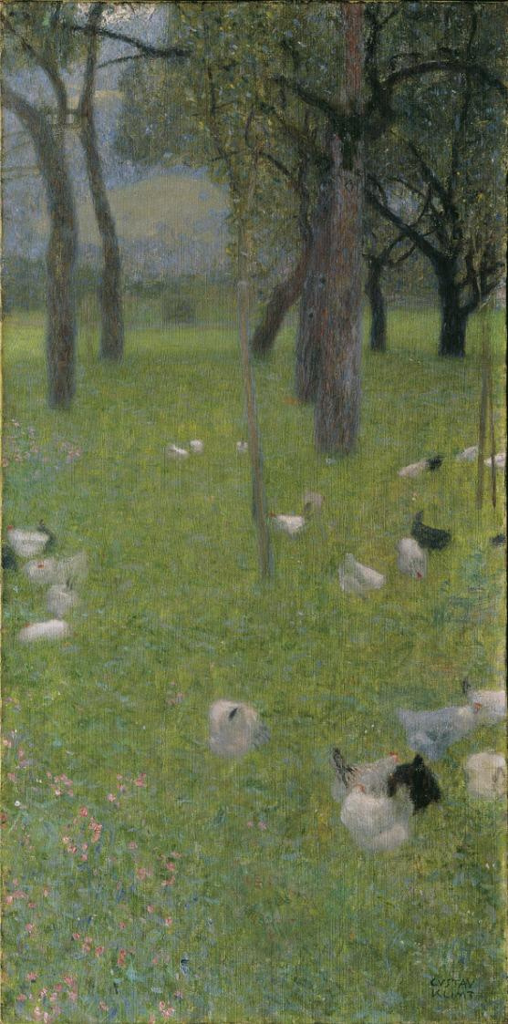 Gustav Klimt. After the rain (Garden with chickens in St. Agatha)