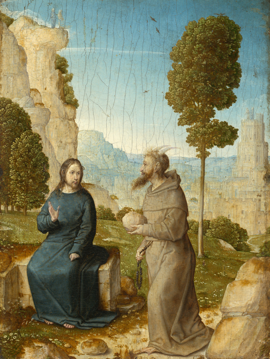 Juan De Flandes. The Temptation of Christ