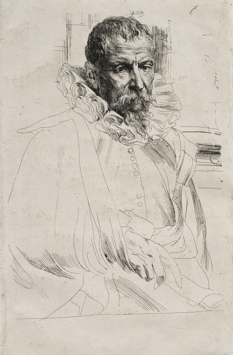 Anthony van Dyck. Portrait of Pieter Bruegel the Younger