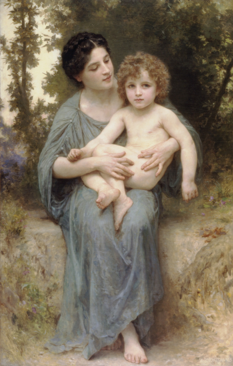 William-Adolphe Bouguereau. Mother and child