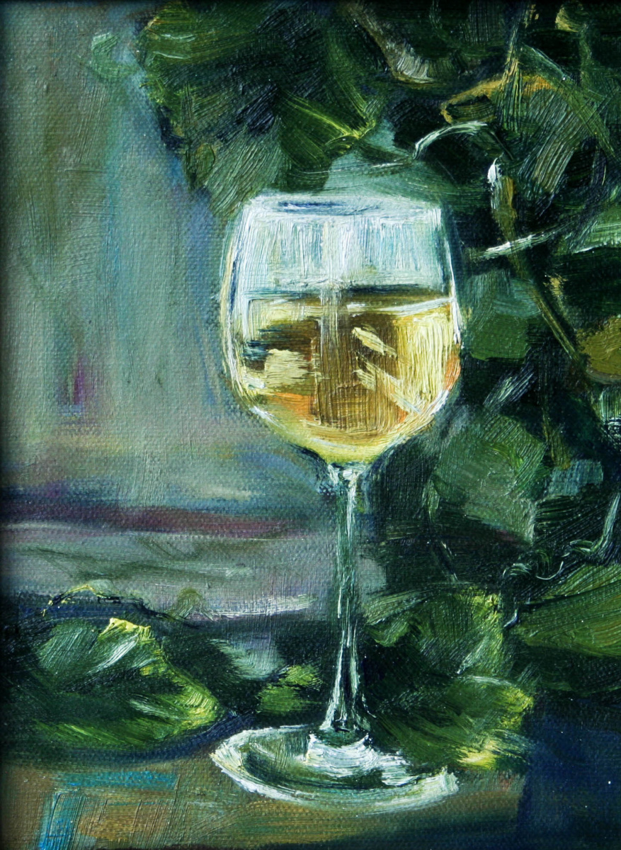 Irina Mikhailova. A Glass of White (Wine Series)