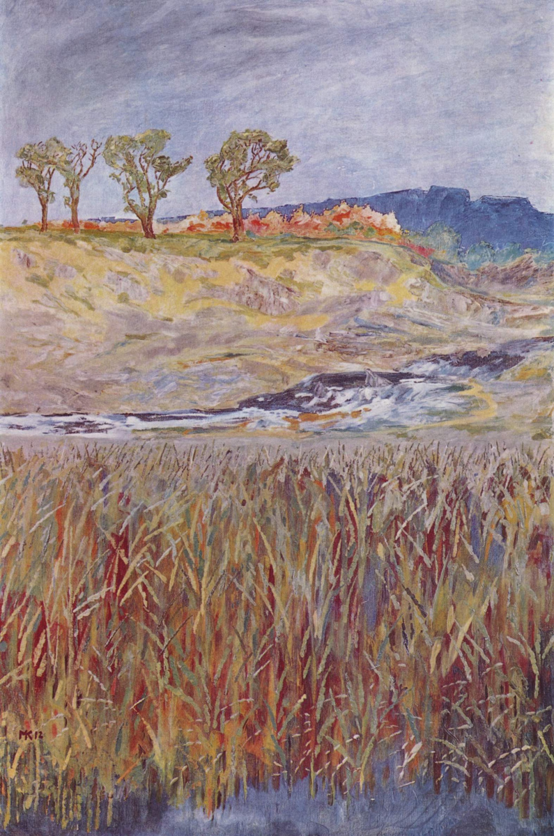 麦克斯·克林格. Landscape on the Unstrut river