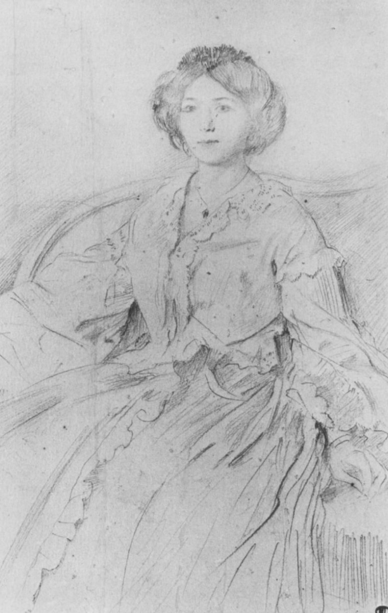 Edgar Degas. Portrait Of Ellen Oertel