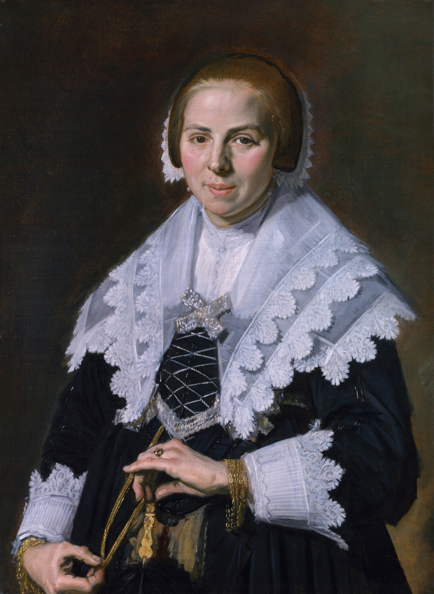 Frans Hals. Portrait of a woman with fan