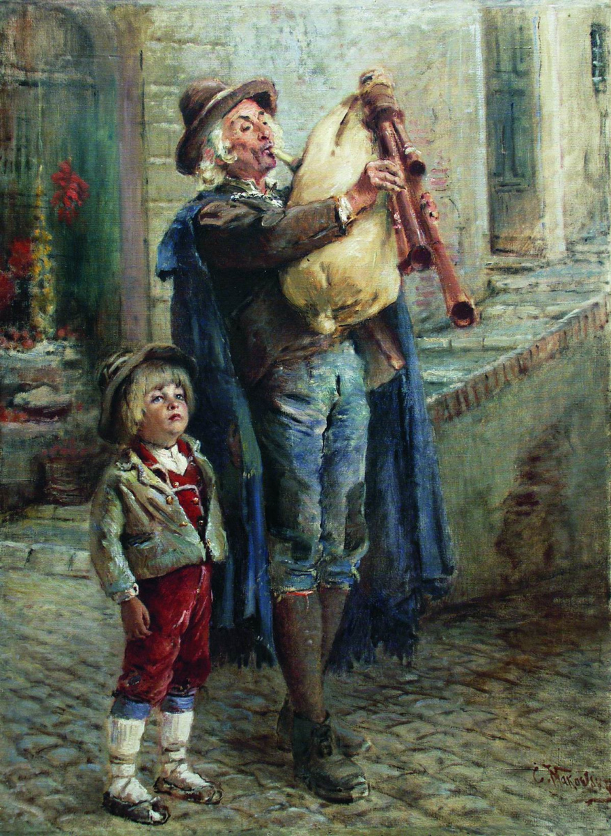 Konstantin Makovsky. Músicos callejeros