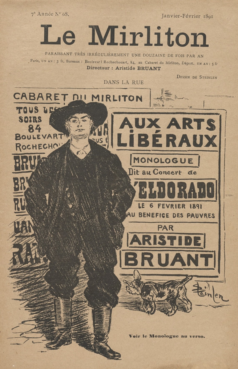 Théophile-Alexandre Stainlin. Illustrations pour le magazine "Мирлитон" n ° 68, janvier-février 1891
