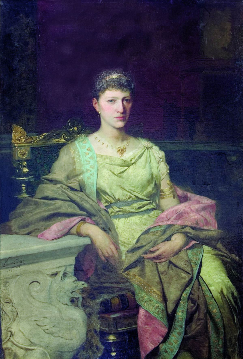 Генрих Ипполитович Семирадский. Portrait of Countess Tyszkiewicz