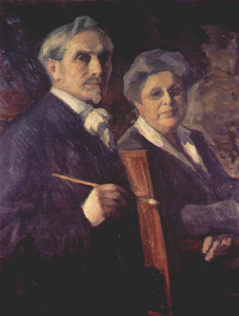Léonid Pasternak. Portrait of the artist and his wife