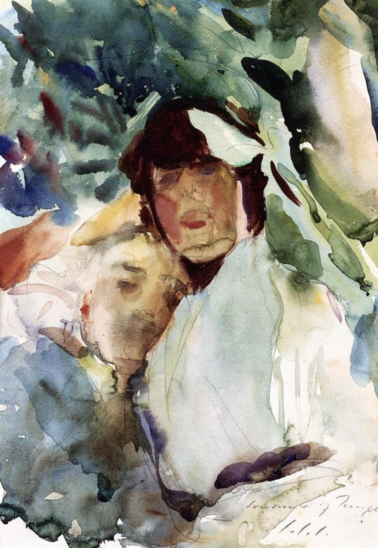 John Singer Sargent. Ena Wertheimer with Antonio Mancini