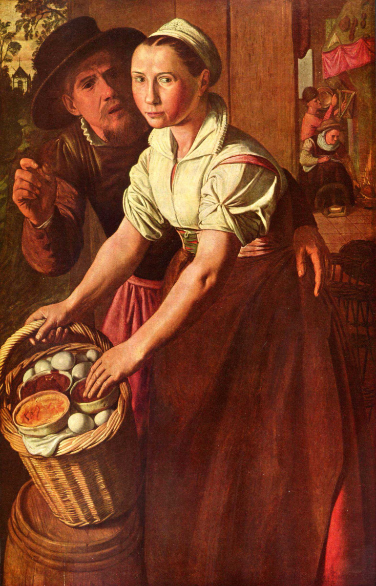 Joachim Bekelar (Bakelar). The saleswoman eggs