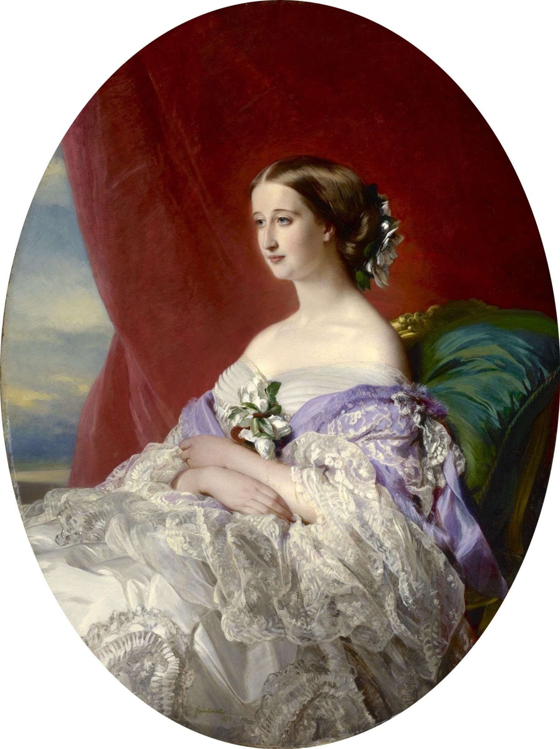 Tirage Albuminé Vintage Impératrice Eugénie De Montijo - Photo Originale Circa 1870