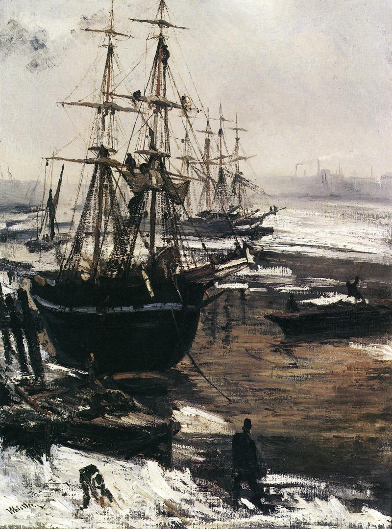 James Abbot McNeill Whistler. The Thames in ice