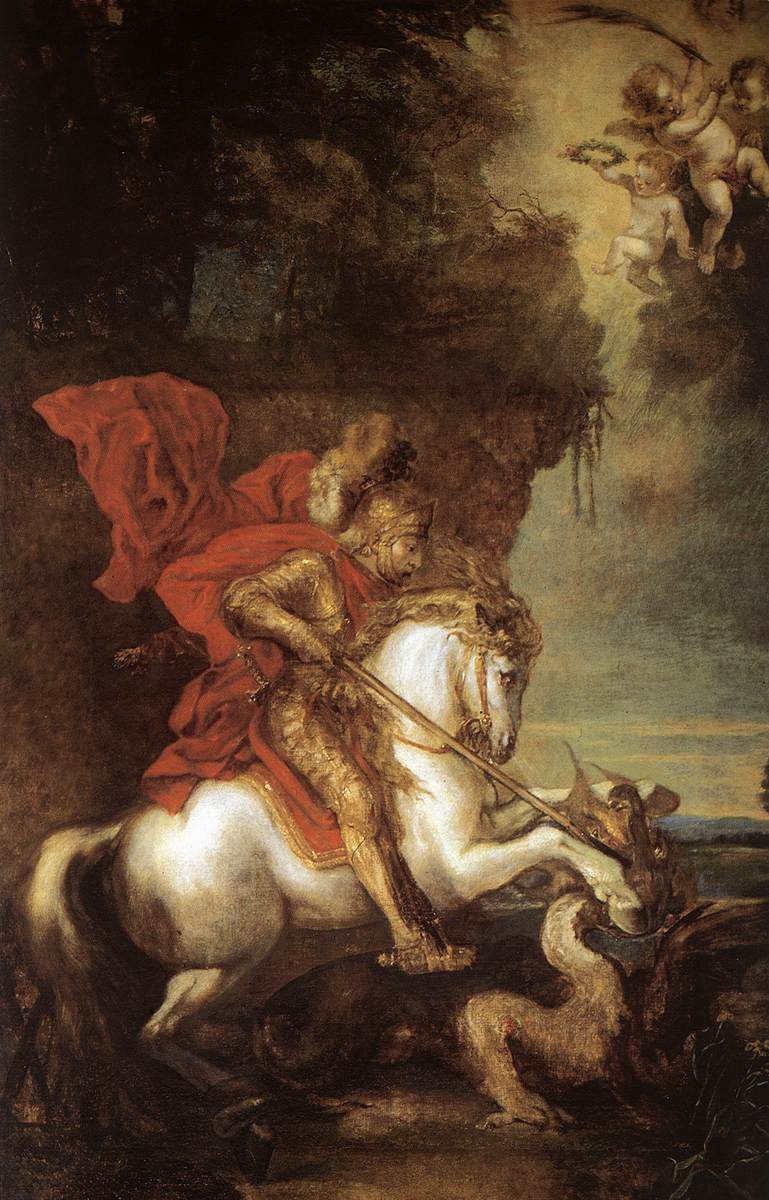 Anthony van Dyck. St. George and the dragon