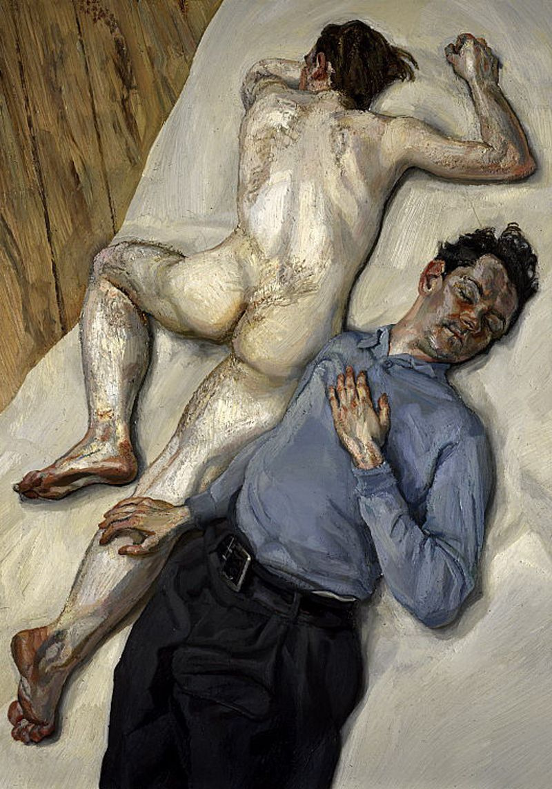 Lucien Freud. Zwei Männer