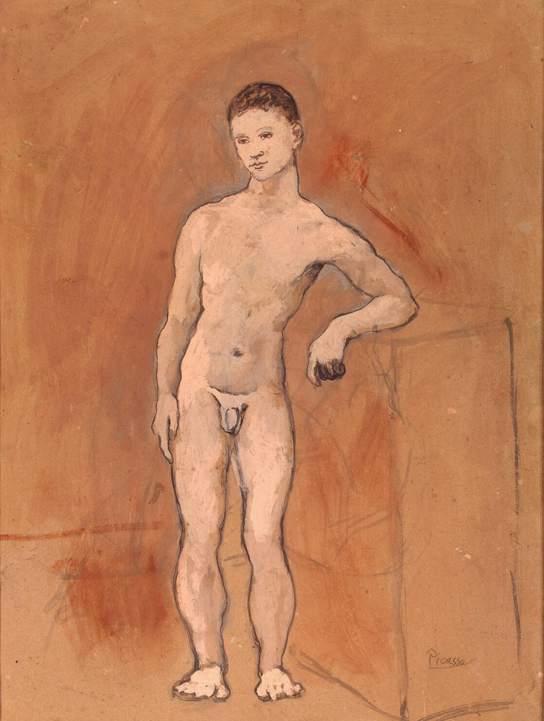 The Nude figure of a young man, 1906, 52×68 cm by Pablo Picasso: History,  Analysis & Facts | Arthive