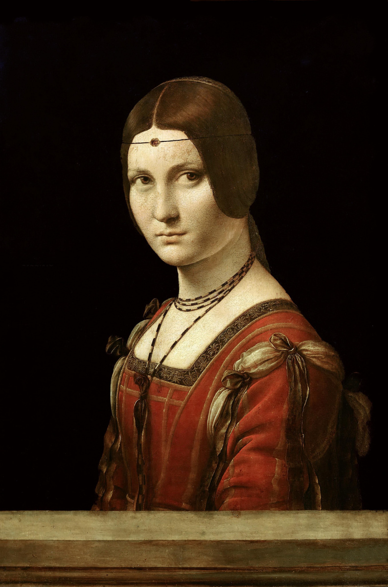 Leonardo da Vinci. Beautiful ferronier (Ritratto di uno sconosciuto)