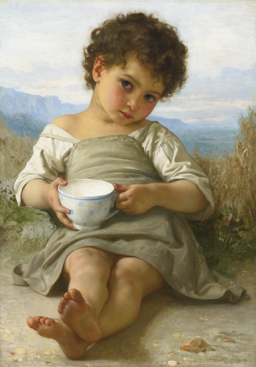 William-Adolphe Bouguereau. Tazza di latte