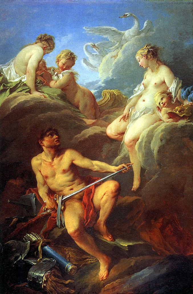 Francois Boucher. Venus, begging the Vulcan weapons for Aeneas