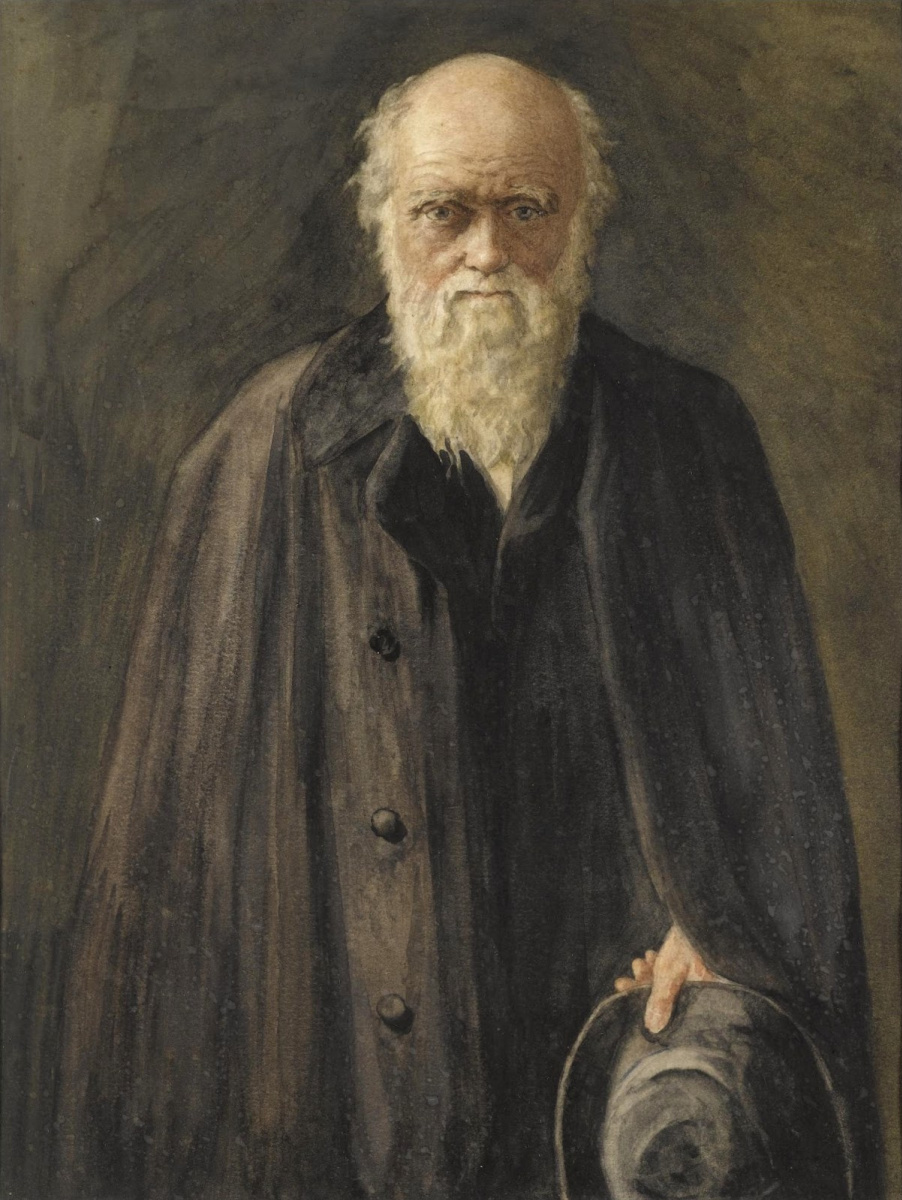 John Collier. Portrait of Charles Darwin. 1883