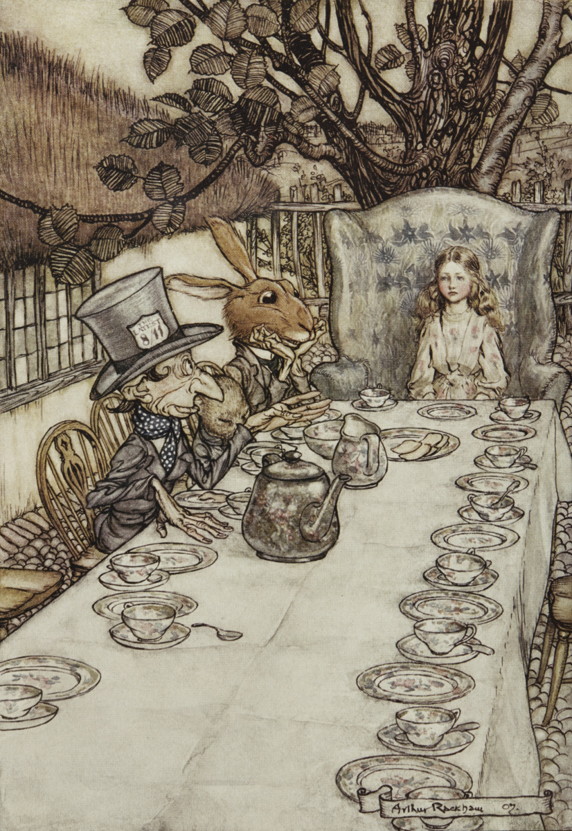 Arthur Rackham. Mad Tea Party