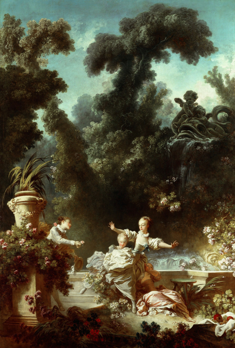 Jean-Honore Fragonard. Prosecution. From series of paintings "Love adventure"