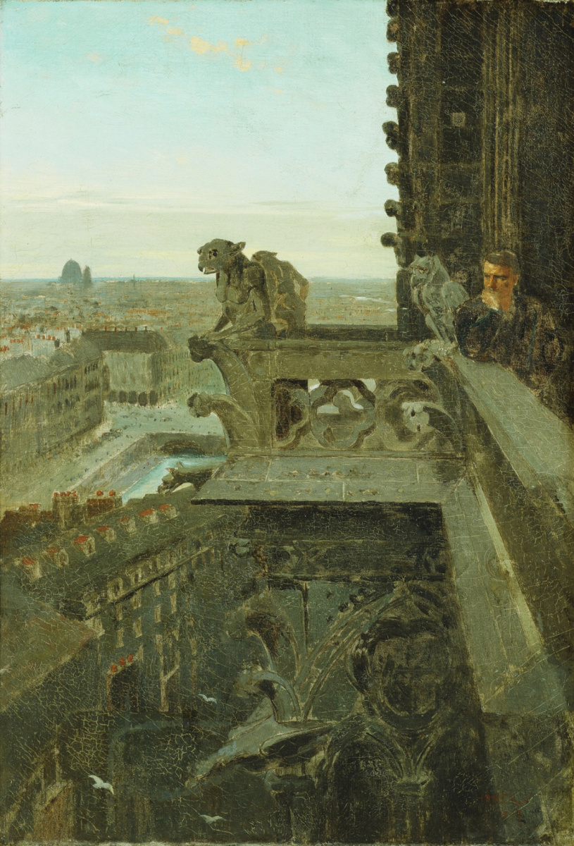 Winslow Homer. Gargoyle in Notre Dame