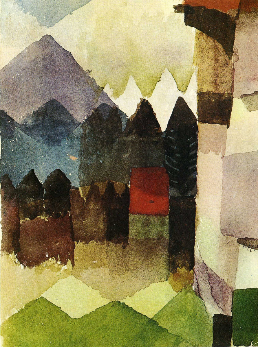 Paul Klee. The wind in the garden