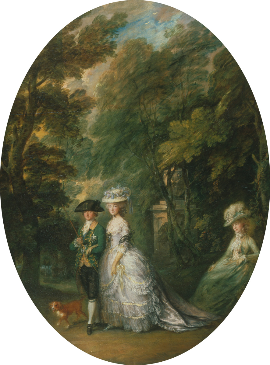 Thomas Gainsborough. Henry, Duke of Cumberland with the Duchess of Cumberland and lady Elizabeth ' Situation