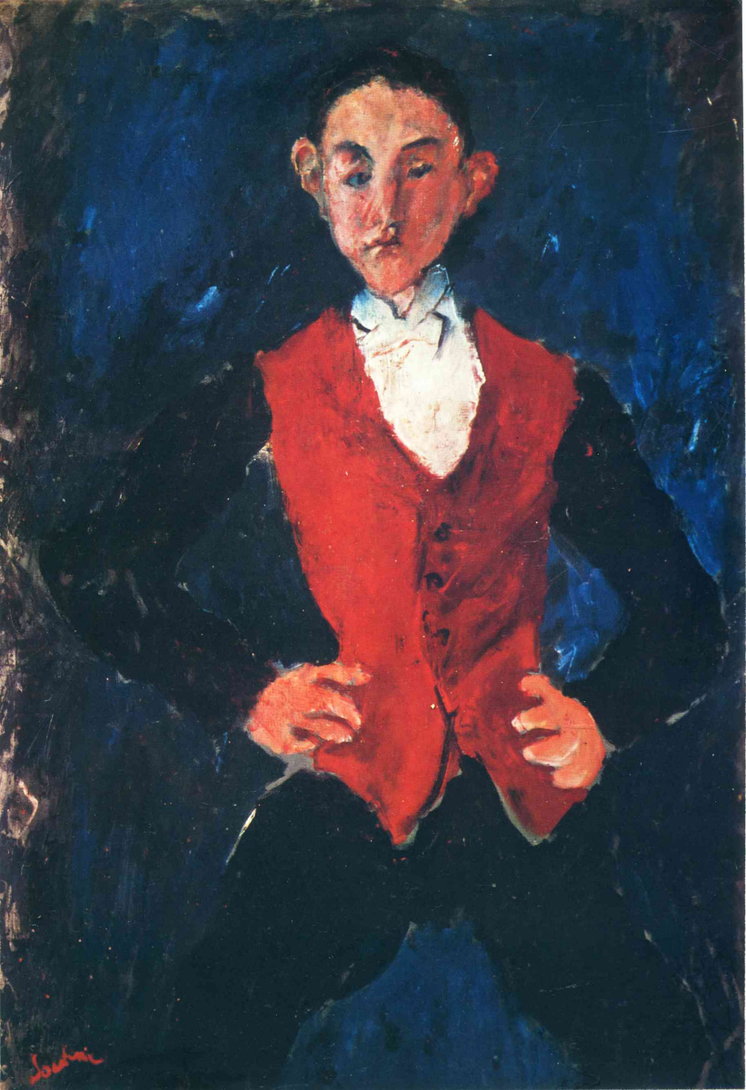 Chaim Soutine. Portrait of a boy