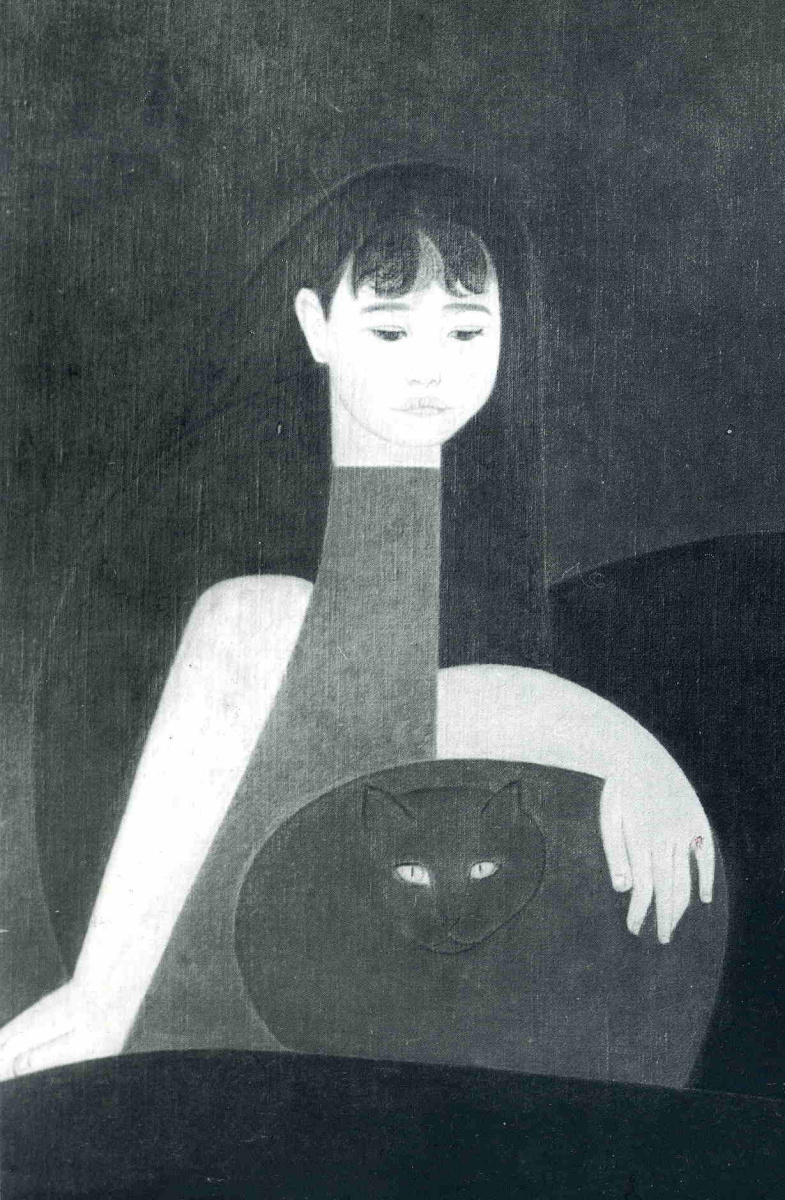 Will Barnet. Girl with a cat